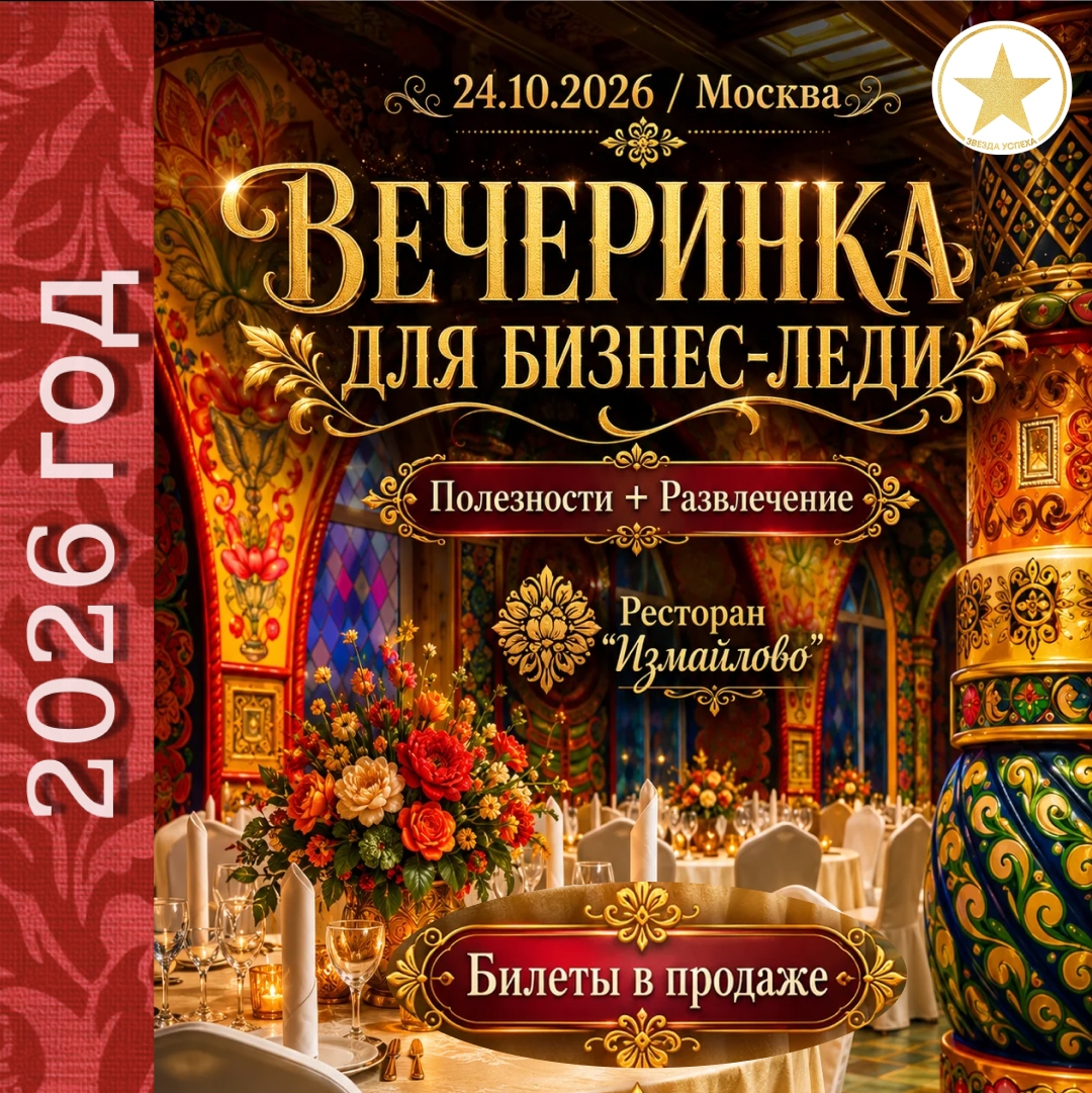 ВЕЧЕРИНКА ДЛЯ БИЗНЕС-ЛЕДИ С РАЗВЛЕКАТЕЛЬНОЙ И ПОЛЕЗНОЙ ПРОГРАММОЙ В ЧЕСТЬ ДНЯ ЖЕНСКОГО ПРЕДПРИНИМАТЕЛЬСТВА